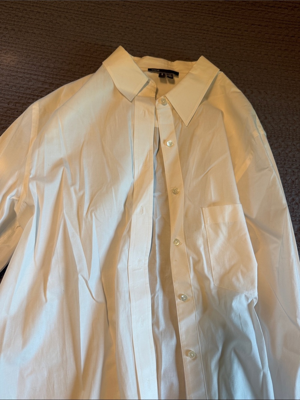 Classic White Men's Button-Up Dress Shirt